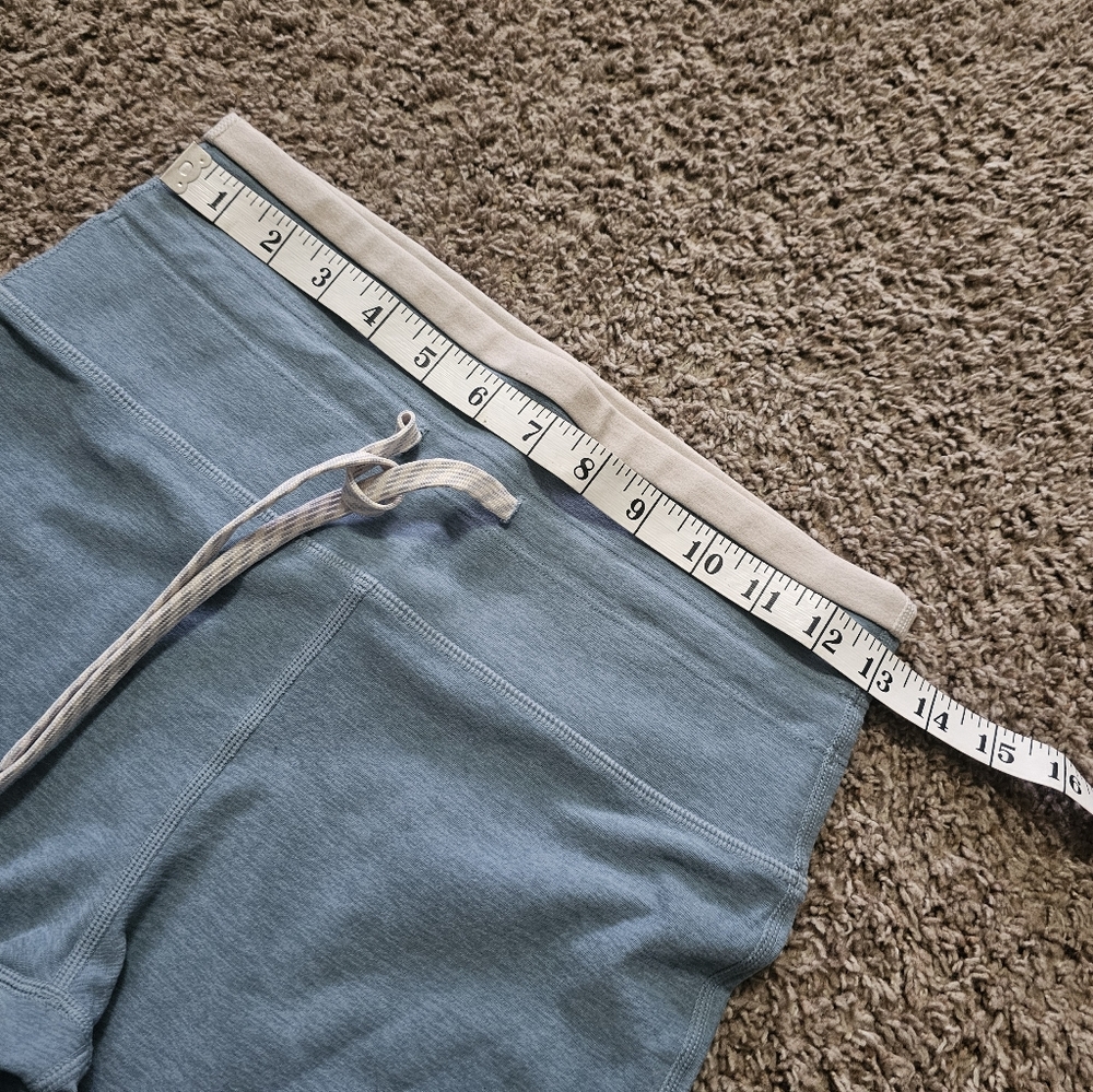 Vuori Light Blue High-Waist Leggings with Drawstring Waistband - Picture 4 of 6